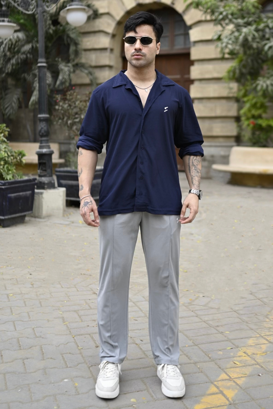 SPD Navy Essential Button Up Set