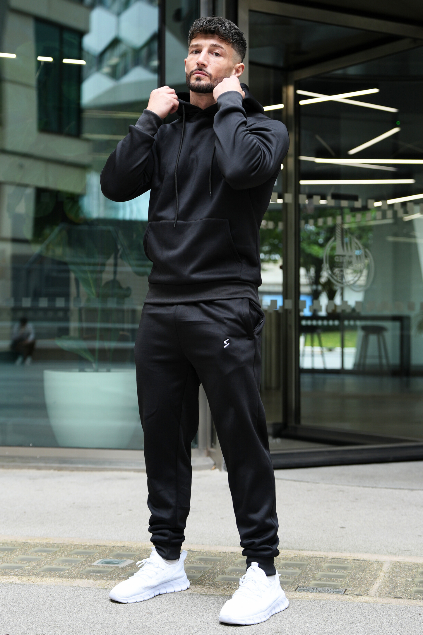 Spd Black Hoodie Tracksuit