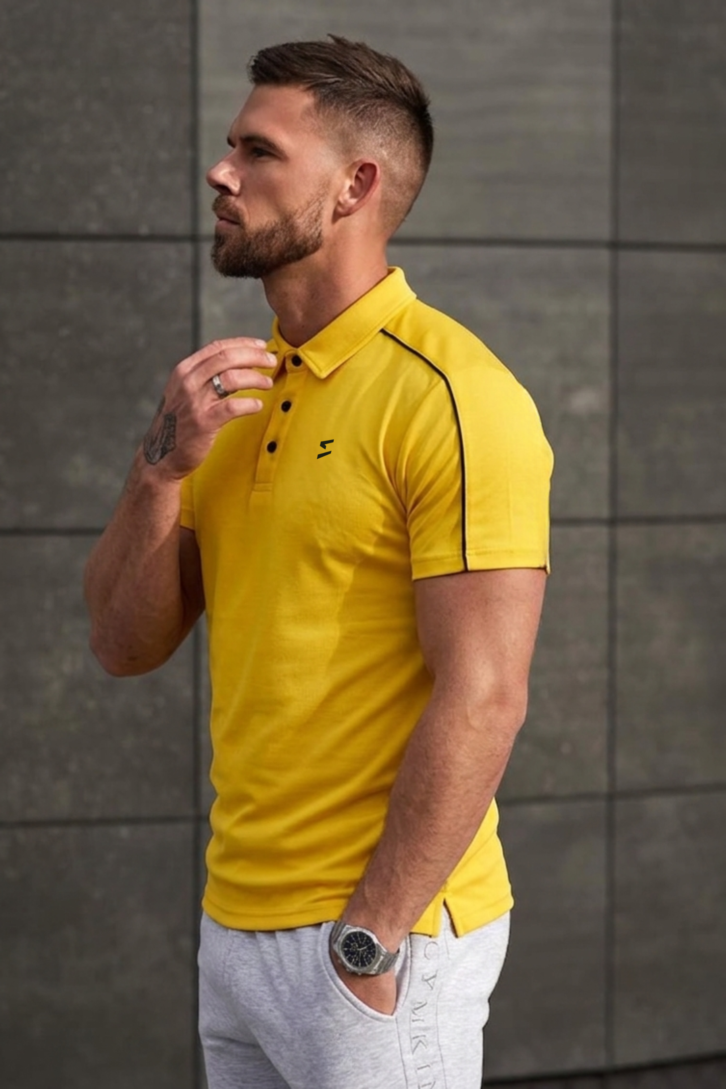 Spd Yellow Weave Polo