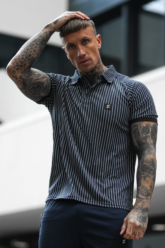 SPD Navy Stripe Polo Tracksuit