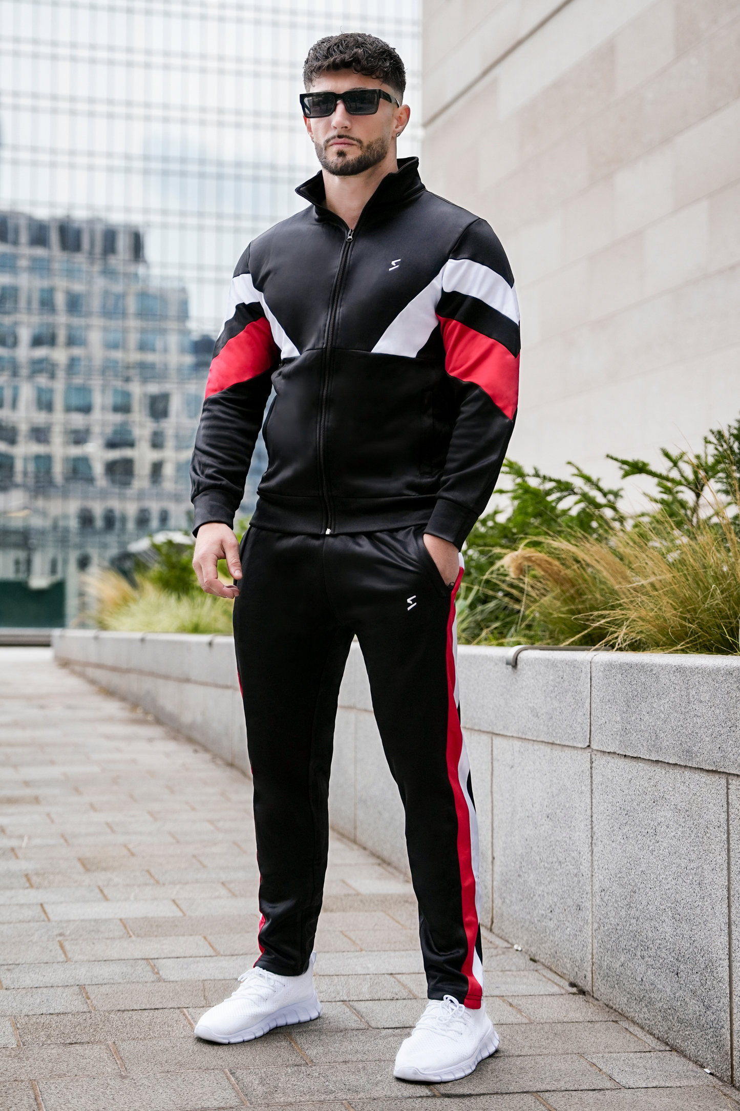 Speed Red Line Motion Tracksuit
