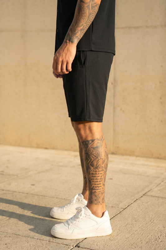 Speed Black Shorts Button UP Trouser