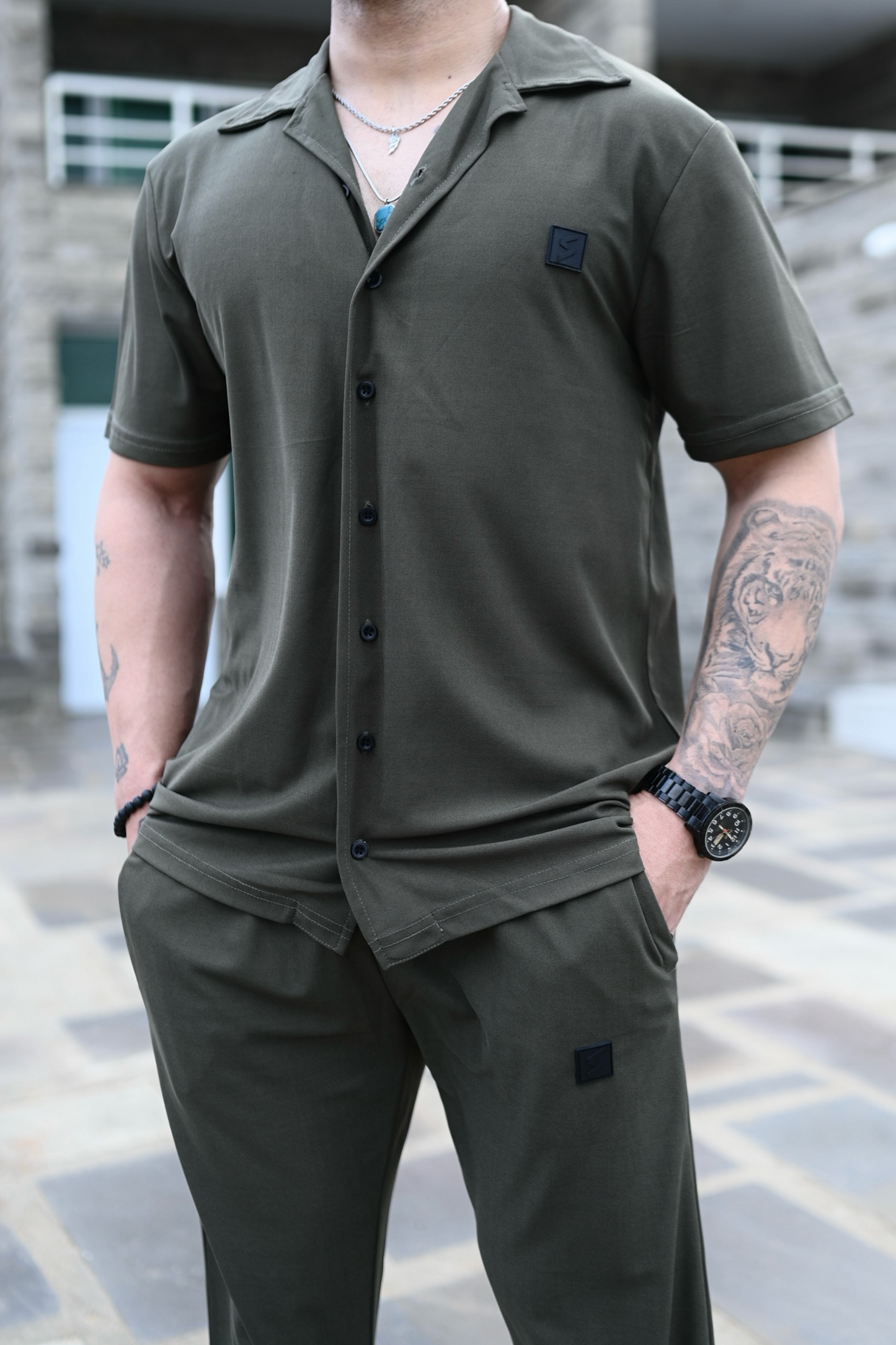 SPD Army Button Up Set