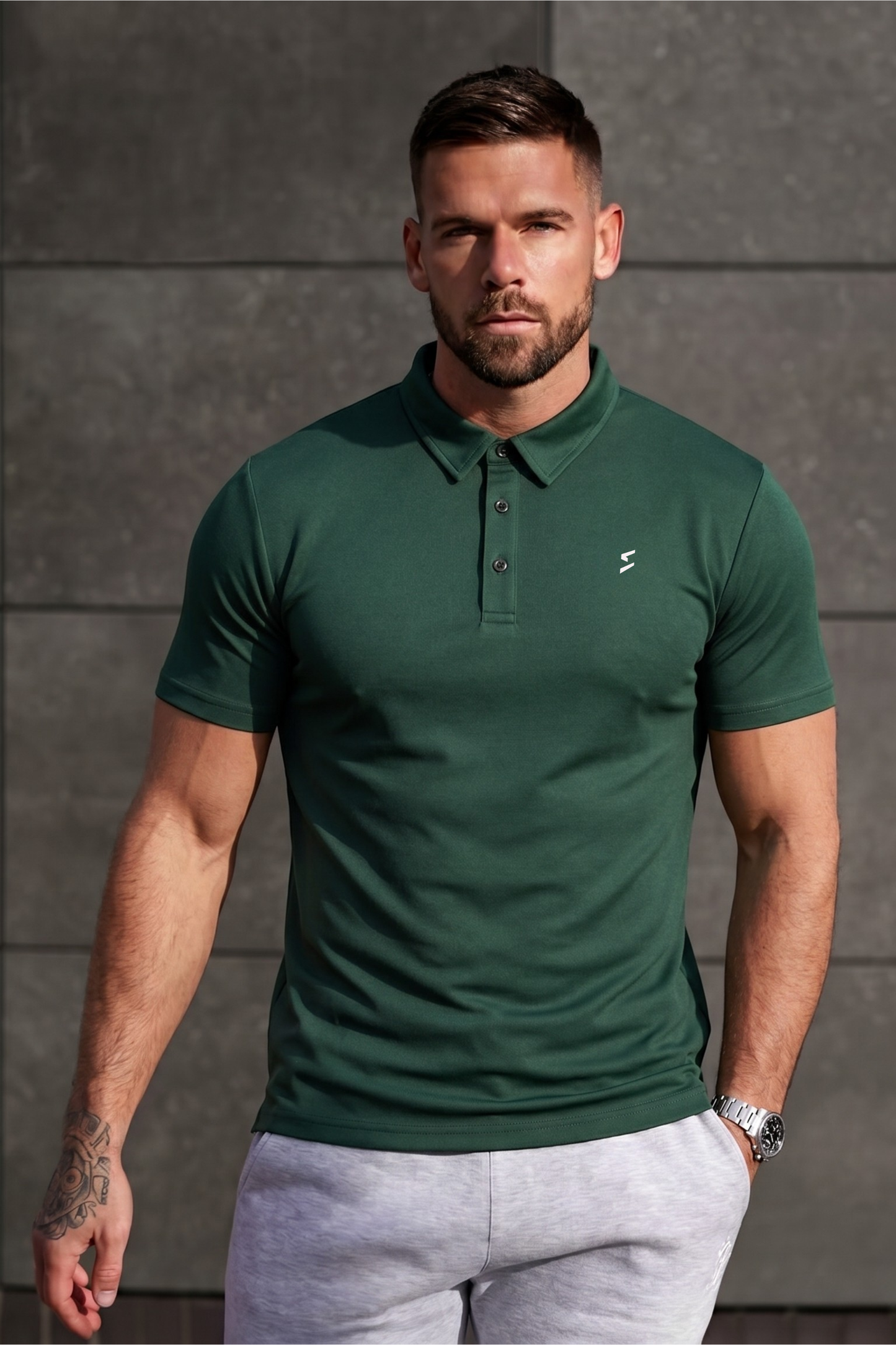 Spd Green Weave Polo