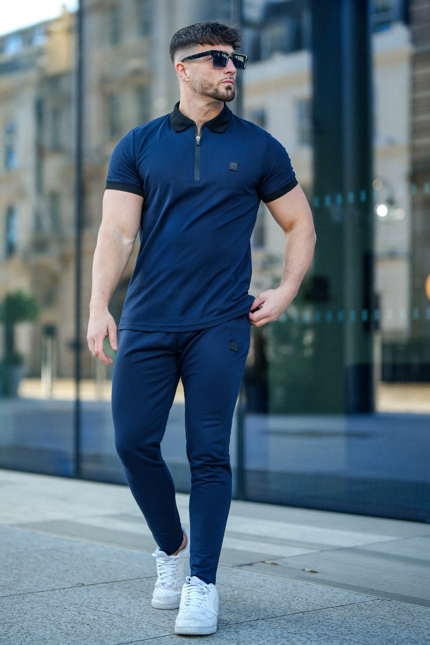 SPD Navy Essential Polo Tracksuit
