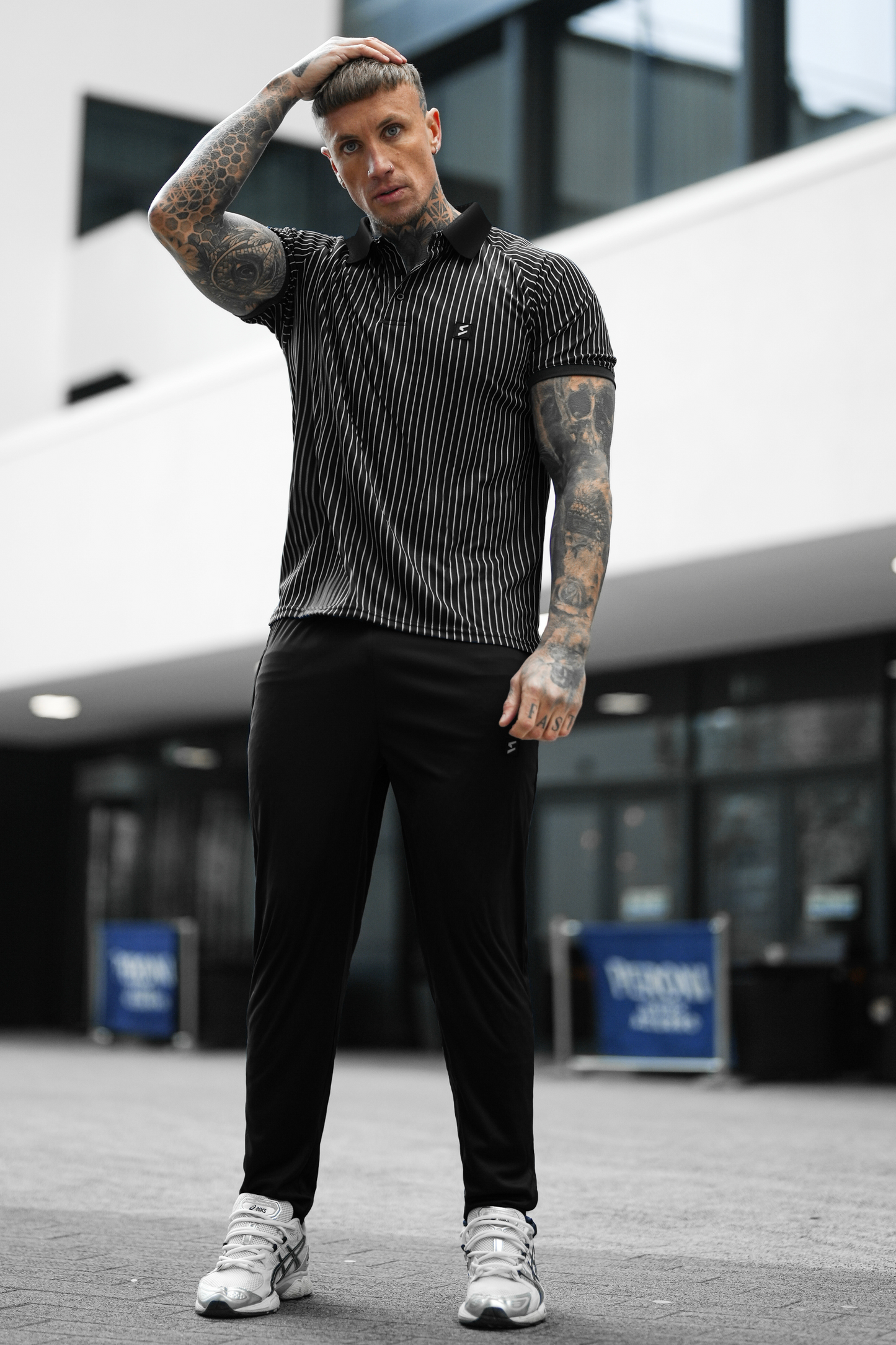 SPD Black Stripe Polo