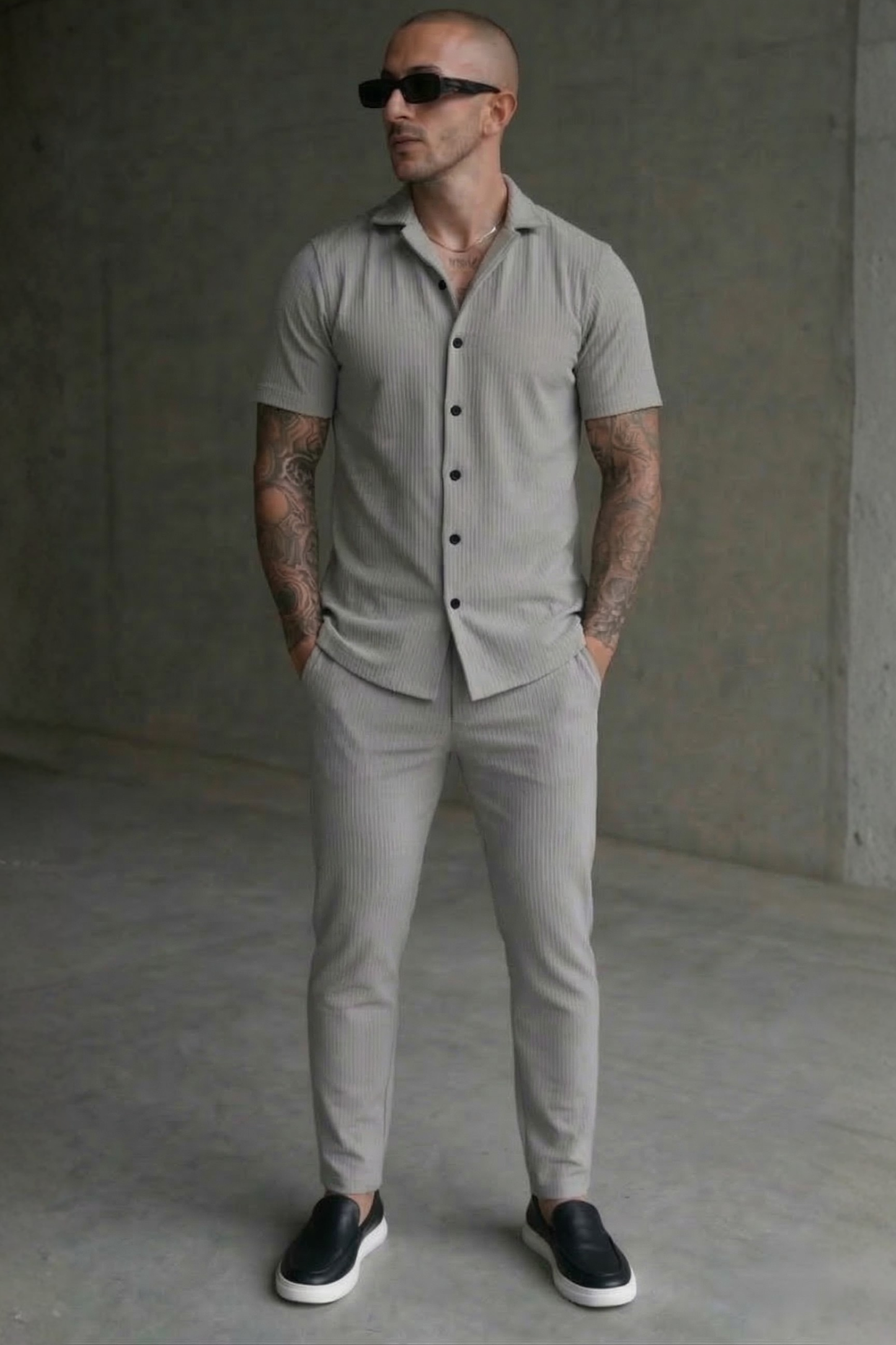 SPD Grey Stripe Set