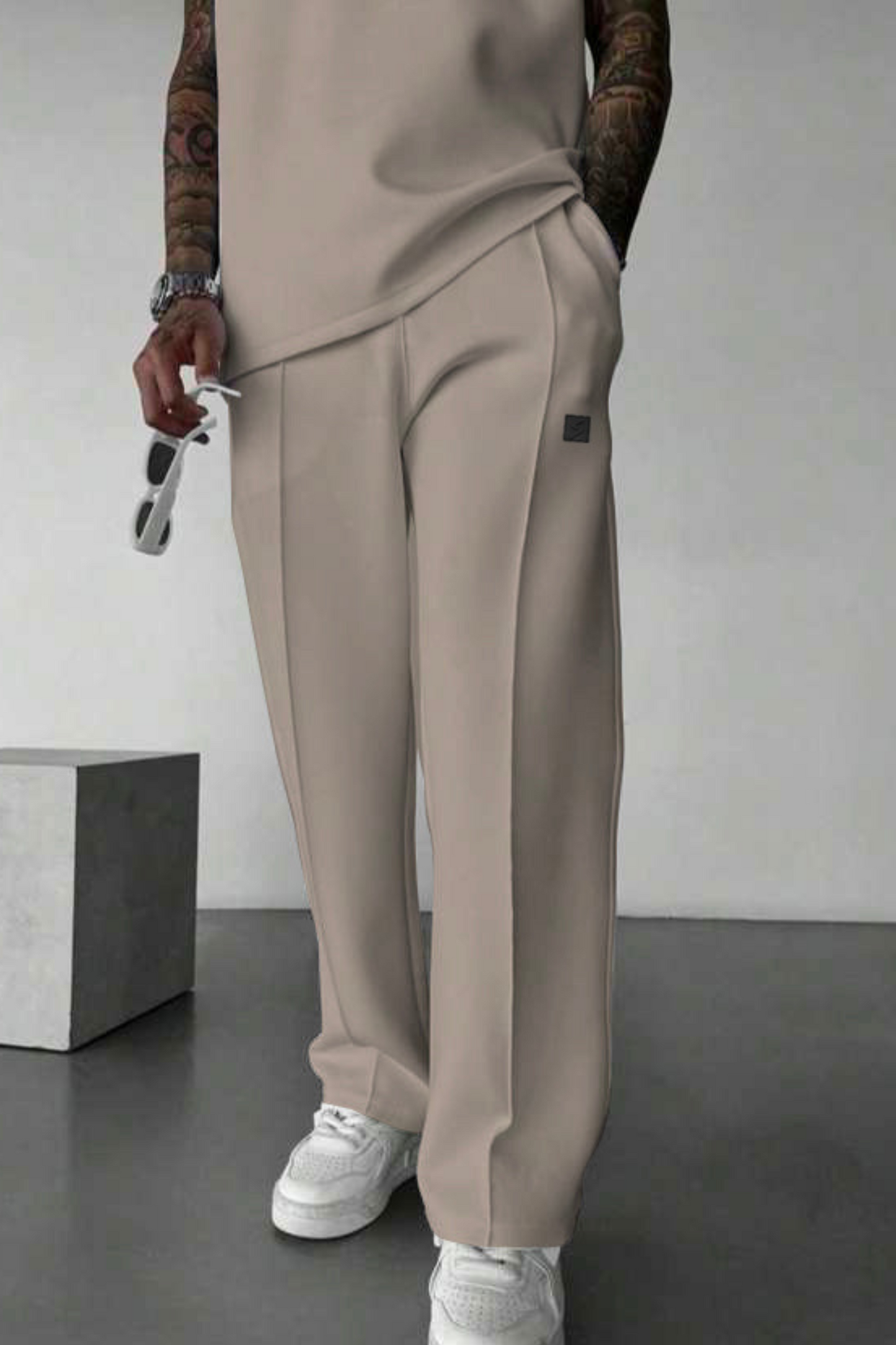 Spd Beige Button Up Trouser