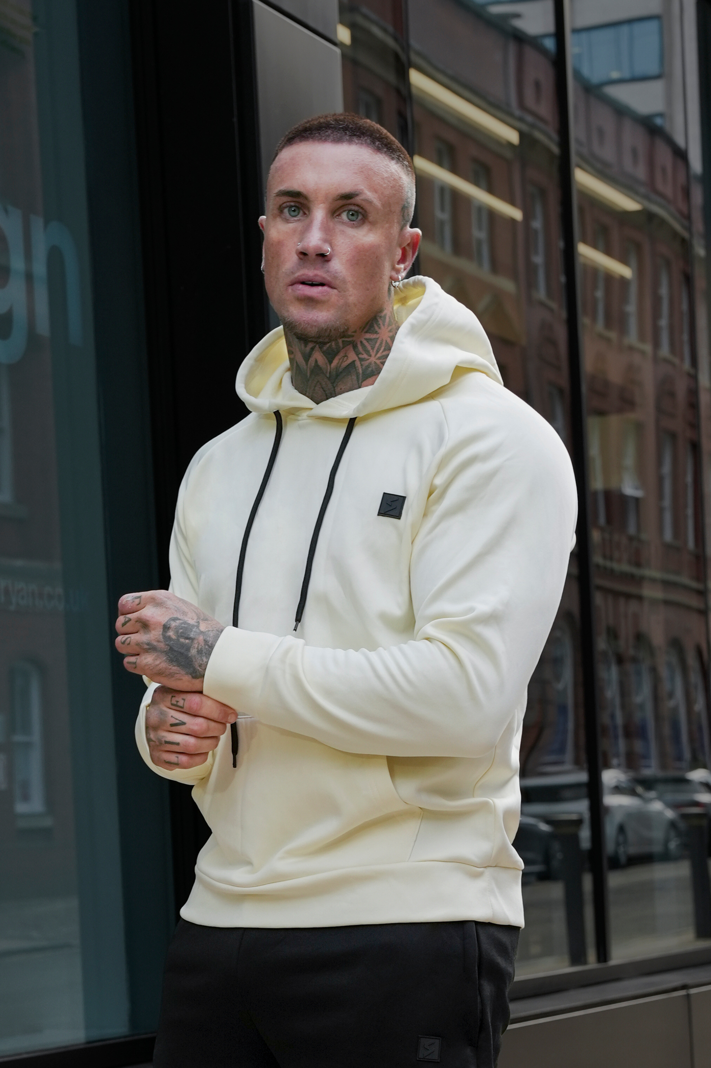 Speed Shadow Cream Hoodie