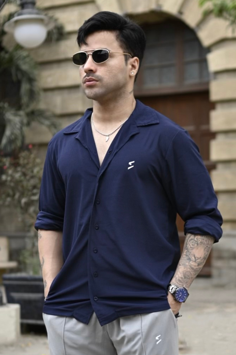 Spd Navy Essential Button UP Polo