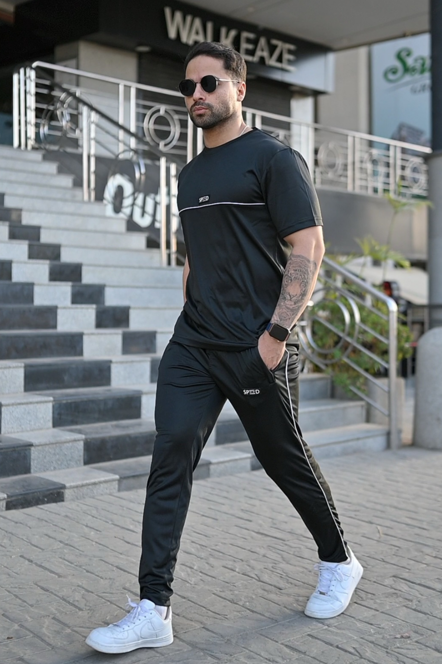 Spd Black Essential Tracksuit