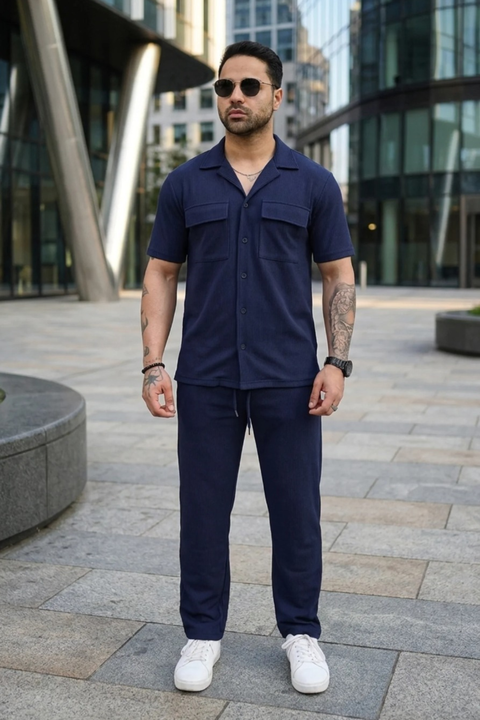 Spd Navy Elite Button UP Tracksuit