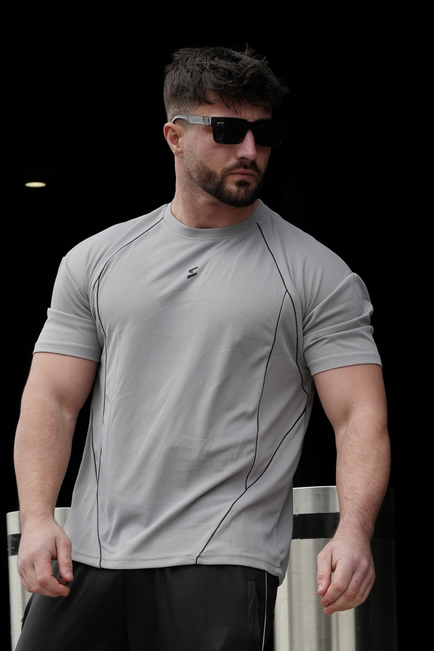 Spd Grey Spectrum Oversize Shirt