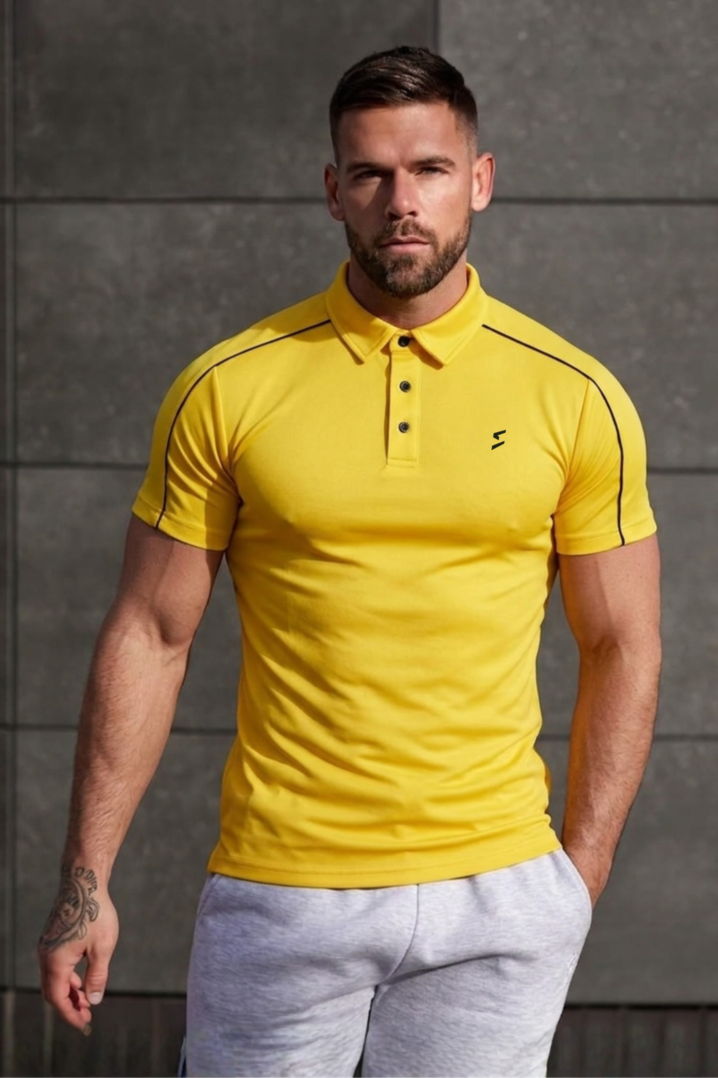 Spd Yellow Weave Polo