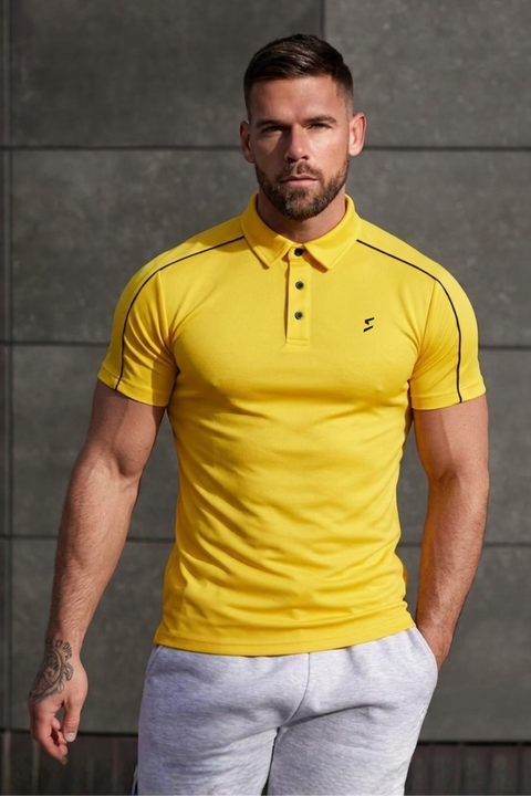 Spd Yellow Weave Polo
