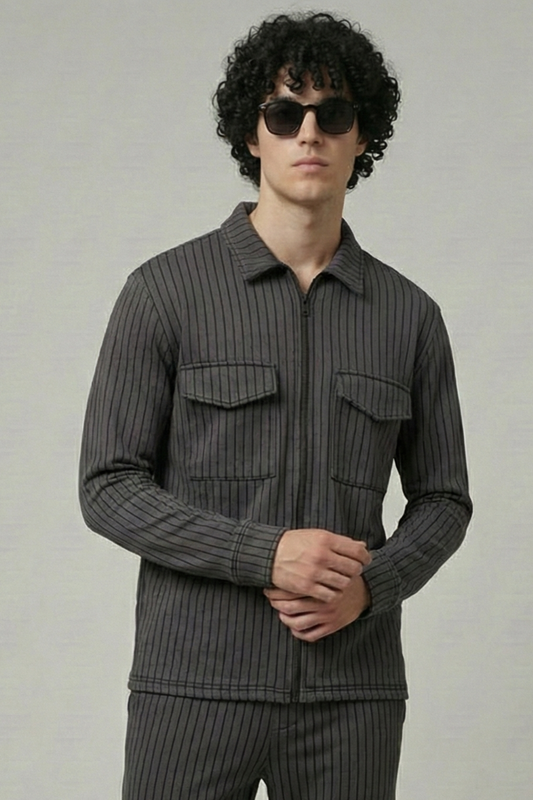 Spd Grey Line Zipper