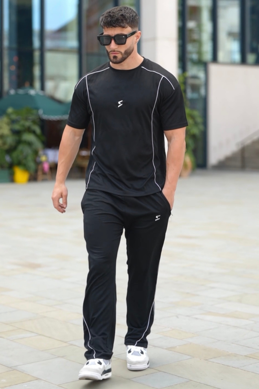 Spd Black Piping Oversize Tracksuit