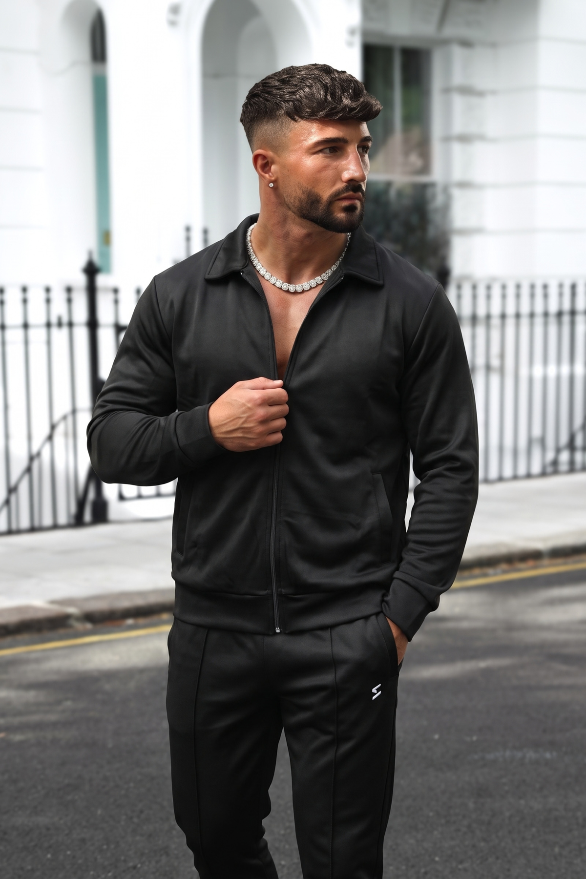 SPD Auren Black Tracksuit